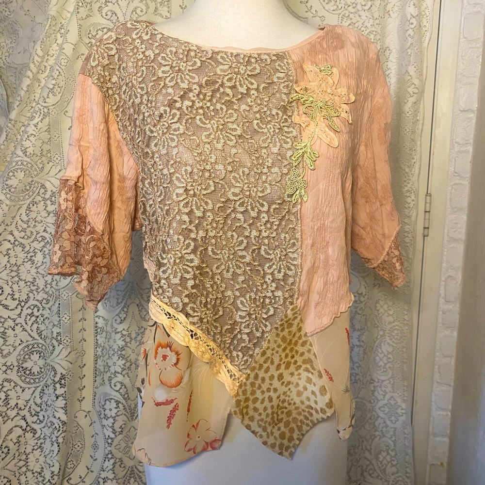 Mixed Print Blouse
